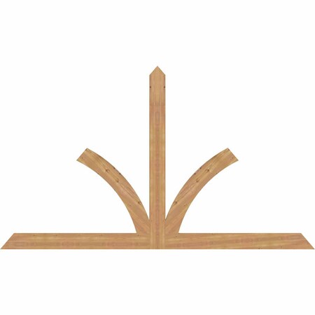Ekena Millwork Richland Timber Gable Bracket, Western Red Cedar, 108"W x 63"H x 1 1/2"D x 5 1/2"F, 14/12 Pitch GBW108X63X0206RIC00SWR